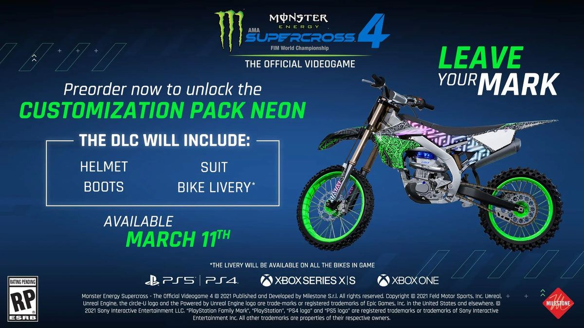 PlayStation 5 Energy Monster 4, THQ-Nordic, Supercross