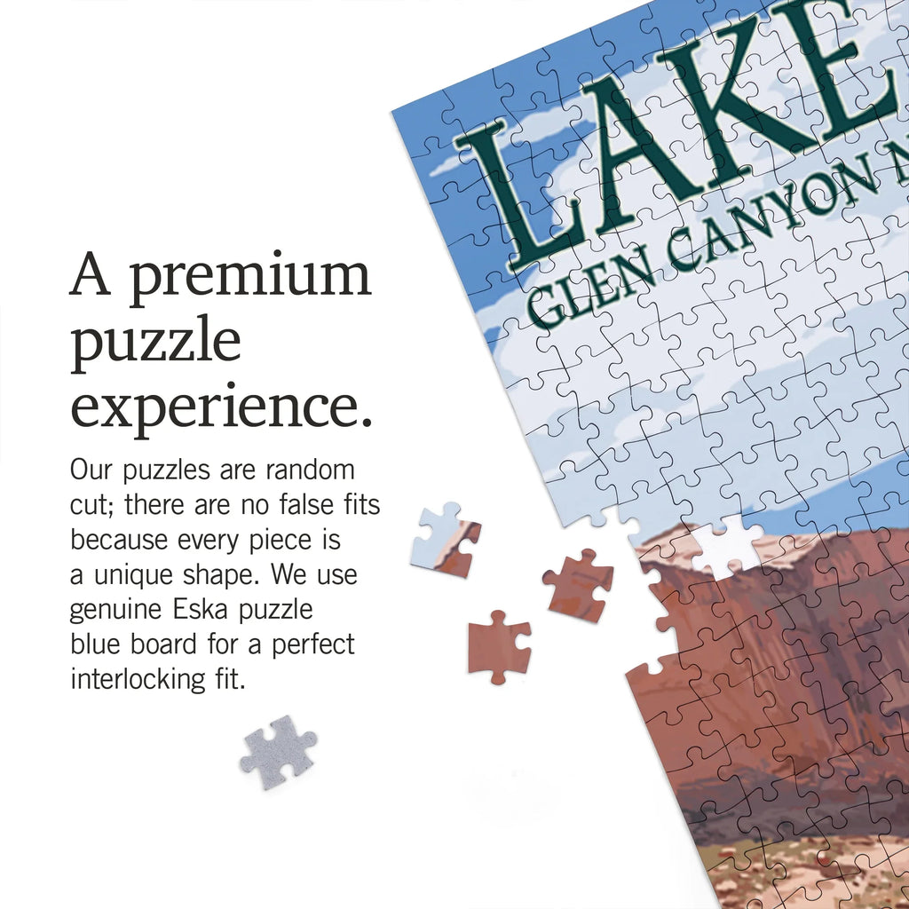 Piece 1000 Powell, Jigsaw Press Lake Canyon Lantern Forgotten Puzzle,