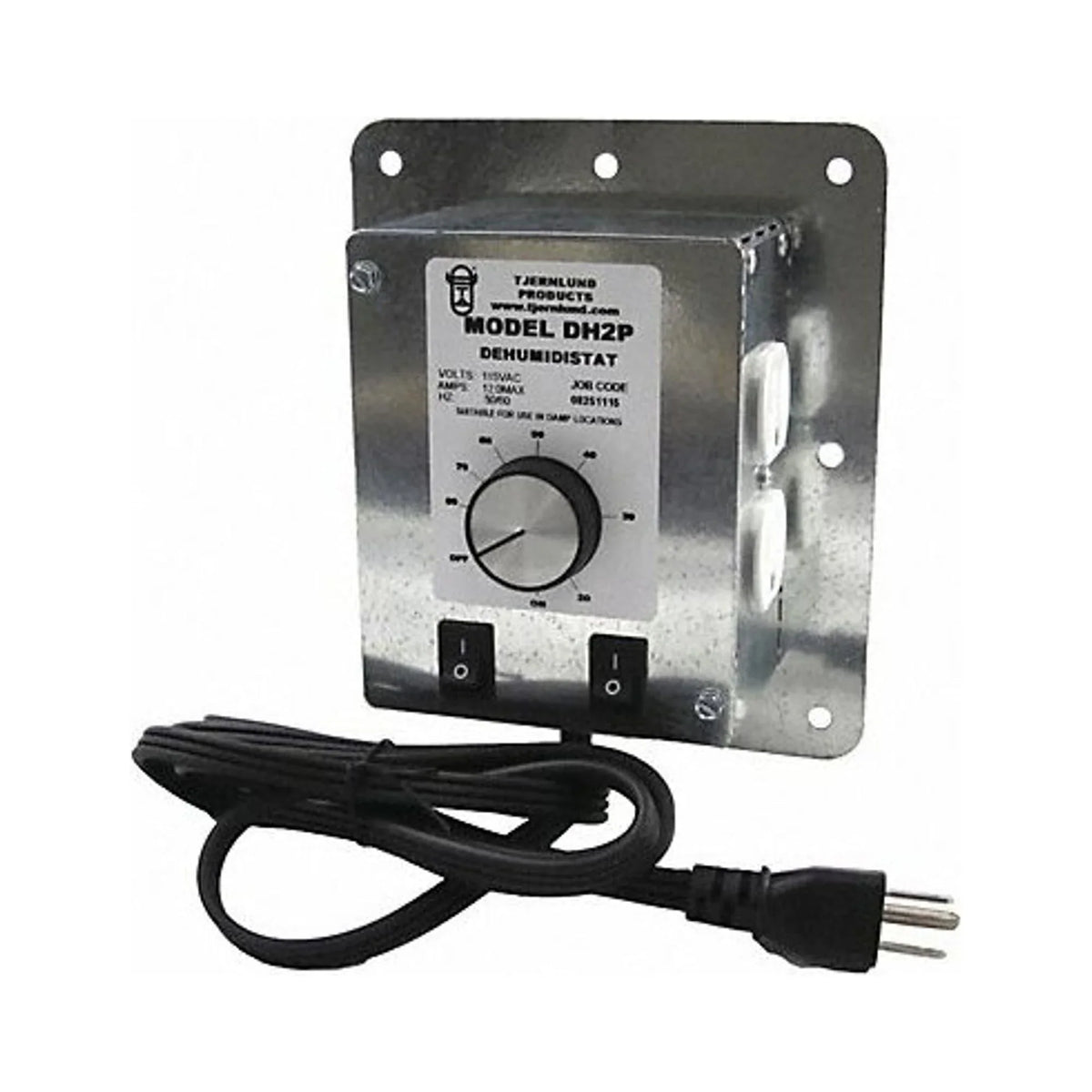 Tjernlund Products A,Silver,115 V DH2P Dehumidistat,10