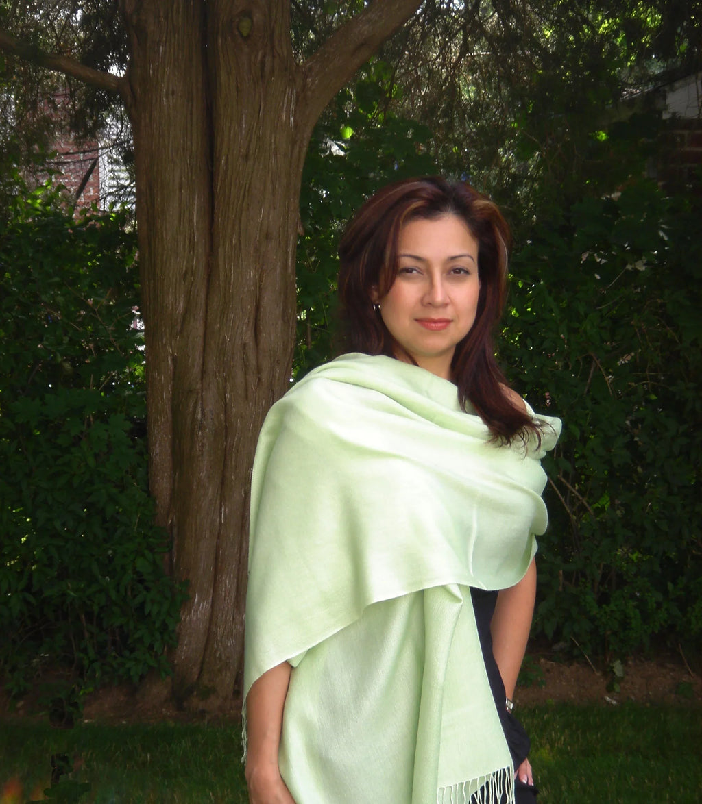Scarf/Pashmina Scarf/Wool/Silk Green) (Mint Shawl/Cashmere/Cashmere Scarf/Scarves/Shawl/Shawls/Stole/Wrap/Pashmina