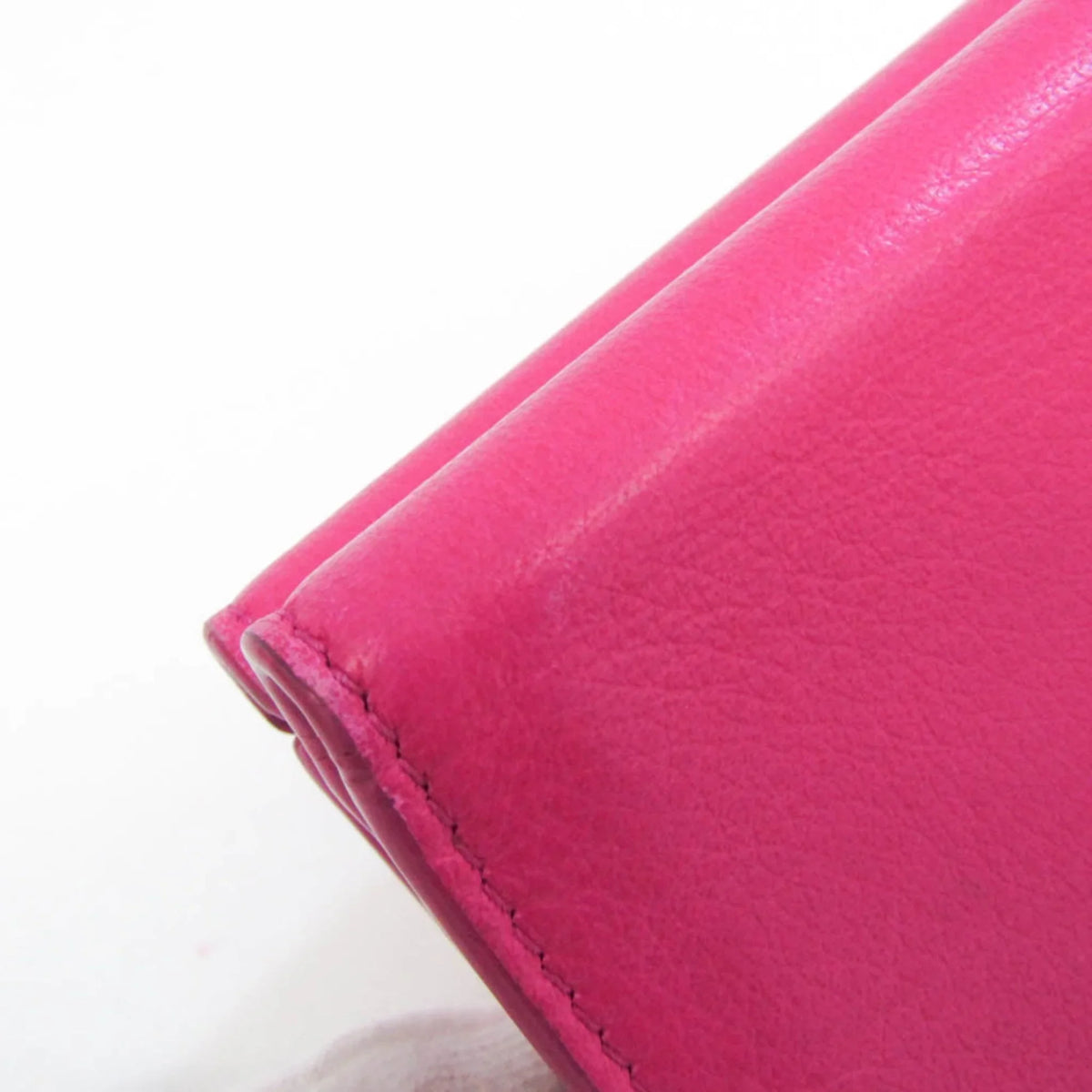 Leather Mini (tri-fold) (Good) Pink Pre-Owned Wallet Women's Papier 391446 Wallet Balenciaga