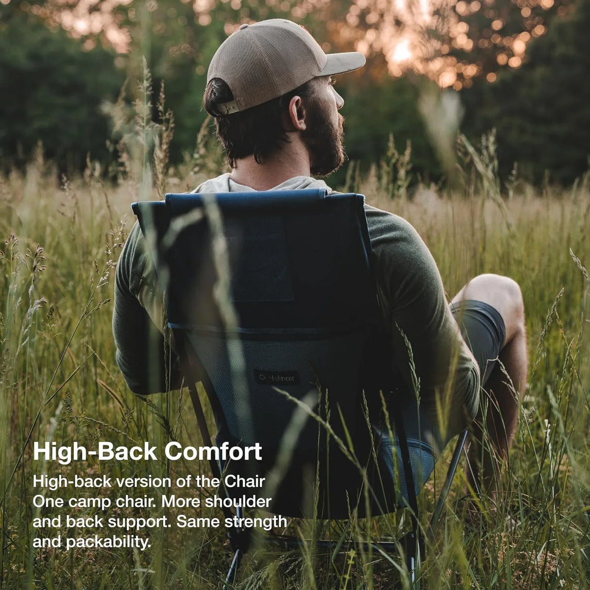 Camping Chair Ultralight, Chair, with Bandana, High-Back, Two YANPO Pockets Rainbow Collapsible