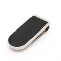 Money Clip Pre-Owned C Bill Metal Black Scissors Motif Cartier Silver (Good) T1220406 Leather