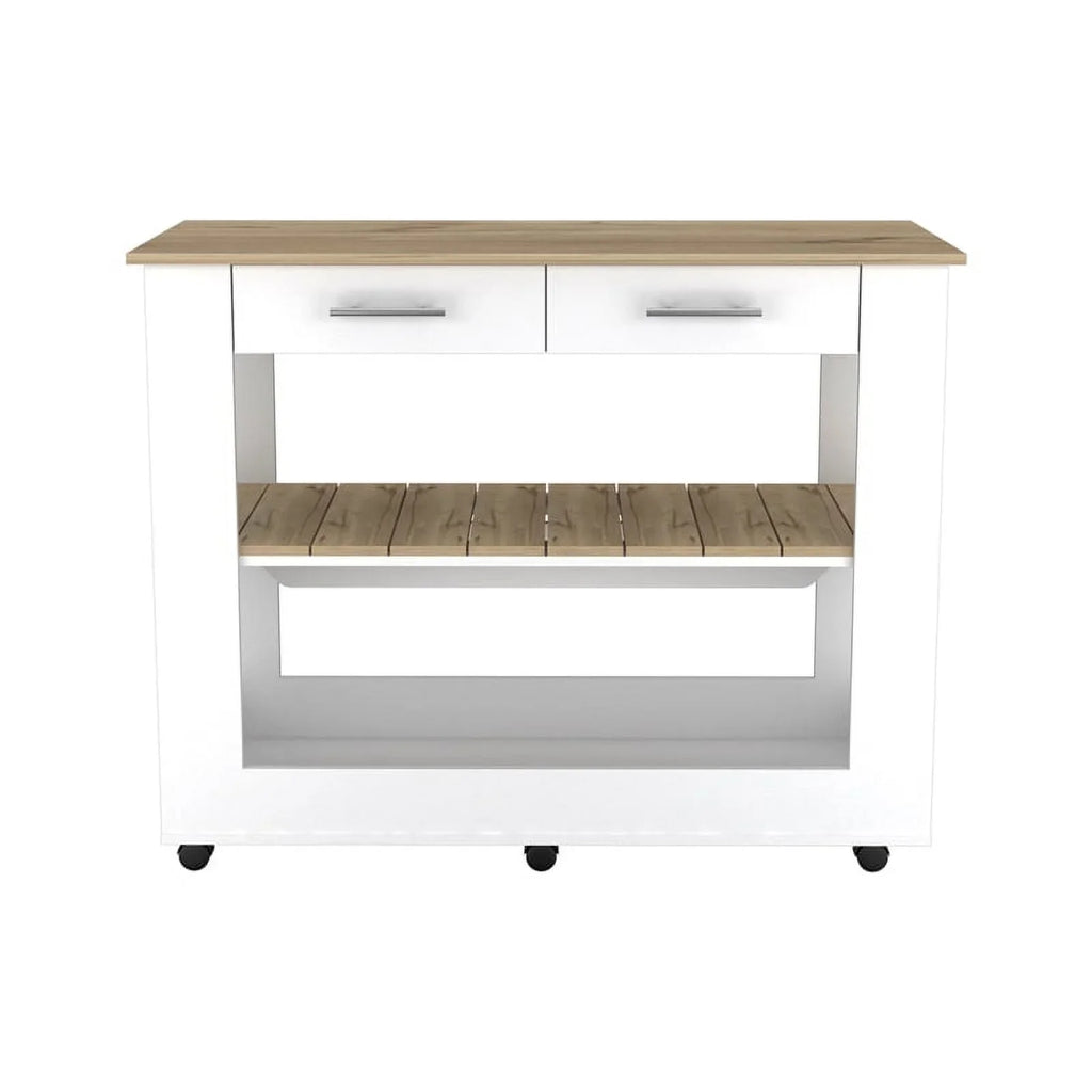 Wood Home and Island Set 2-Piece Sink Kitchen Utility with Square