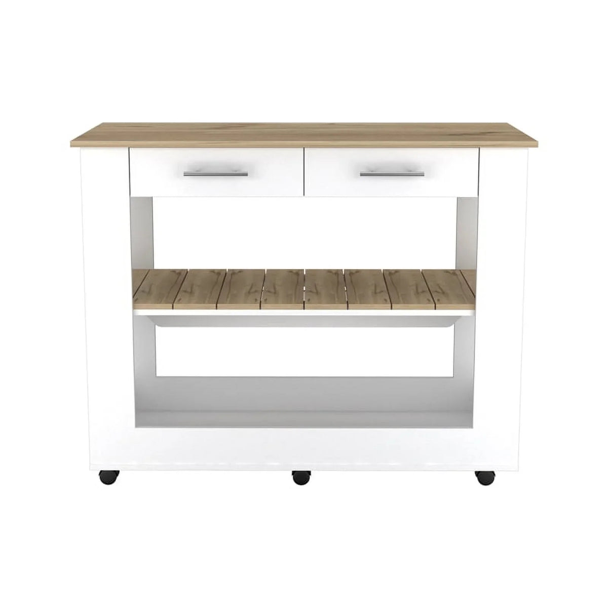 Wood Home and Island Set 2-Piece Sink Kitchen Utility with Square