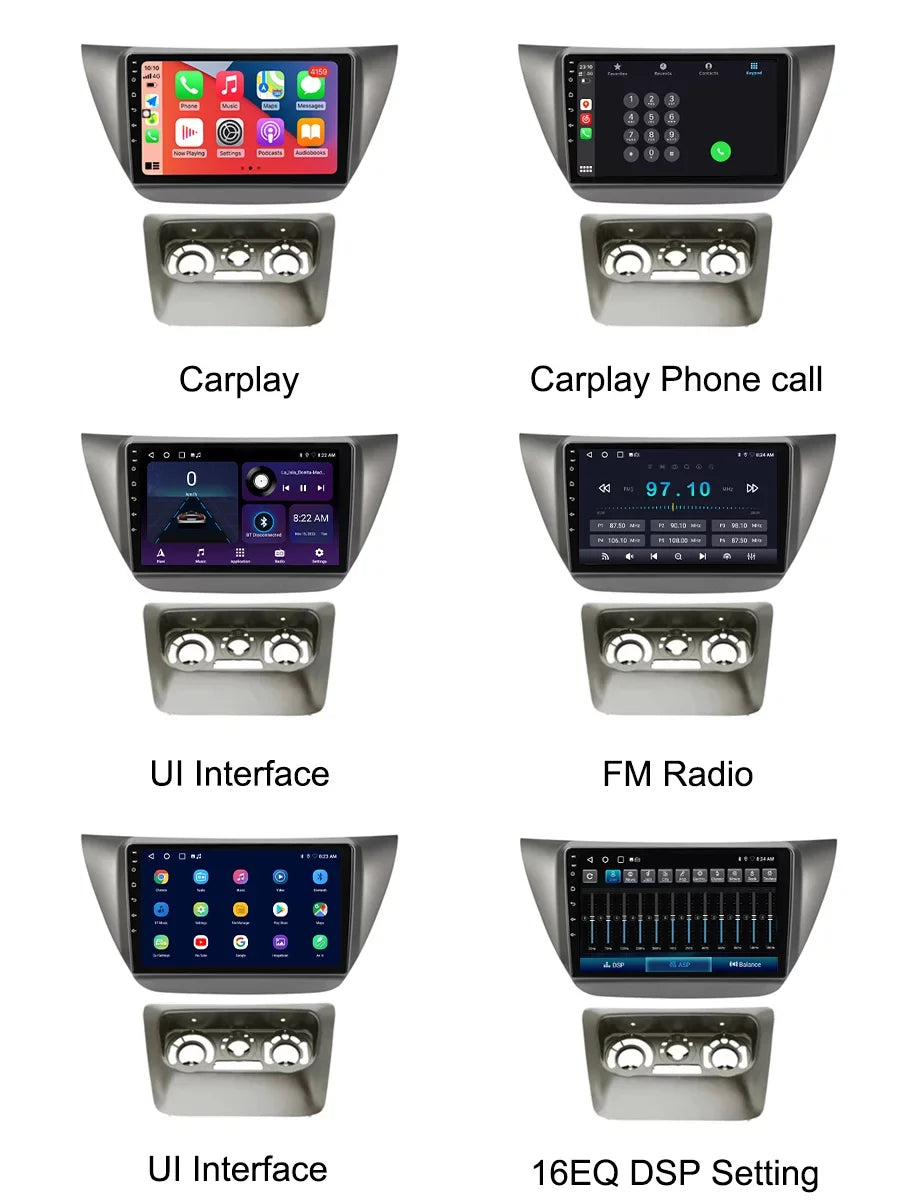 Car Carplay GPS Bluetooth Radio Screen 2010 - Auto For CS Mitsubishi Navi Android With 2000 Android Lancer Stereo 9