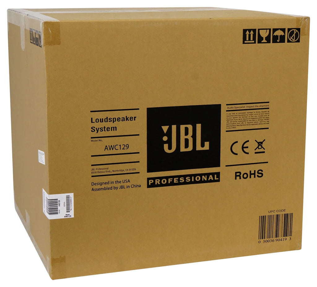 JBL 200w Commercial Indoor/exterior Mount Speaker Surface 2-Way 12" 70V AWC129