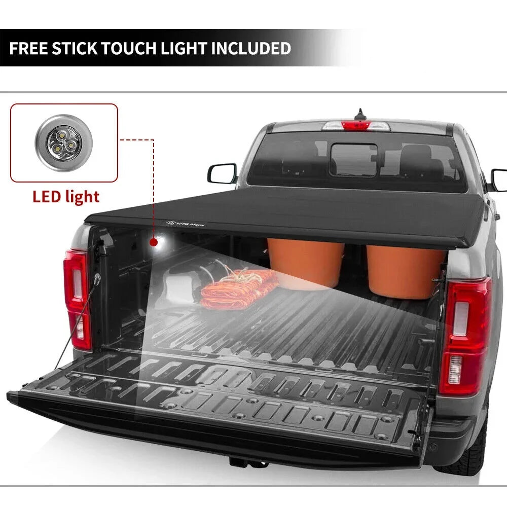 5.7 2020 for 2019 2022 Soft Truck 2023 2021 ft Tonneau Ledkingdomus Fold Cover Bed Quad Dodge Ram 1500