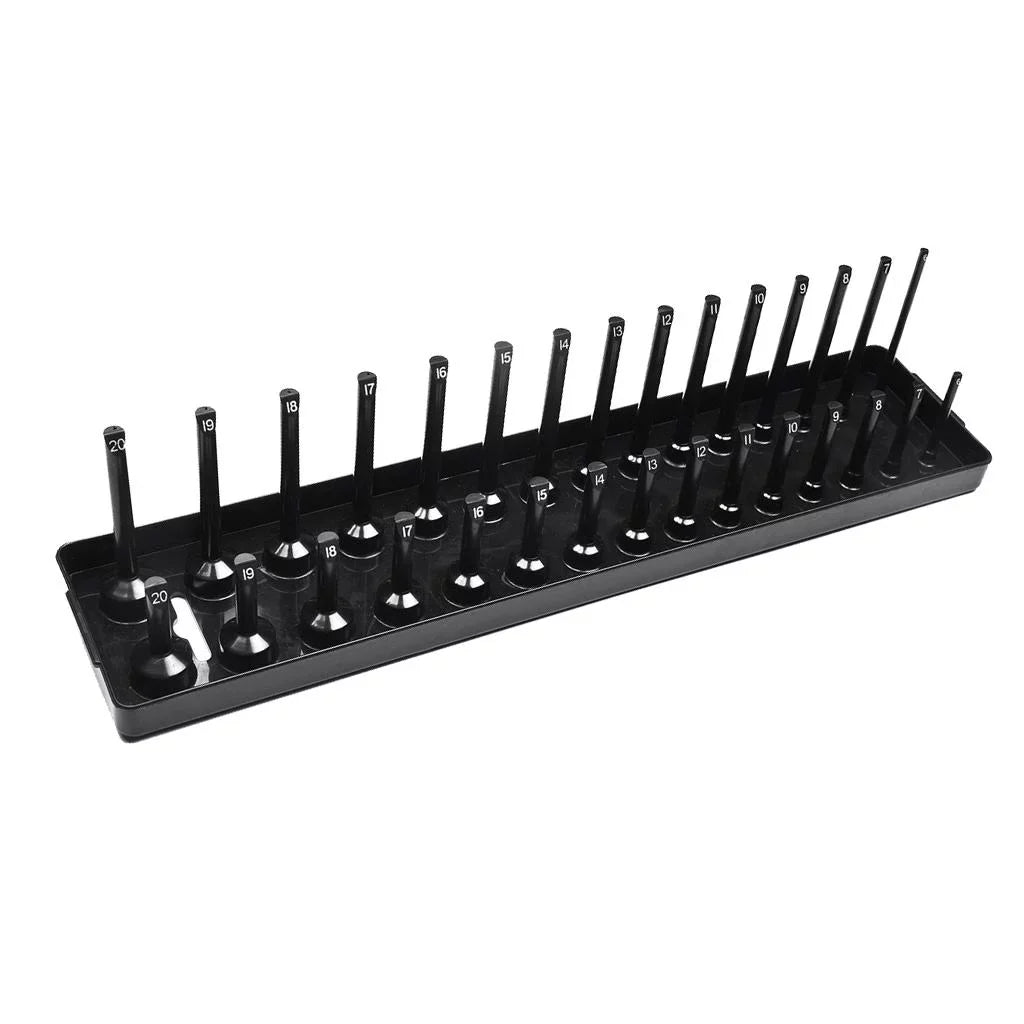 Tray 1/2'' s/set Rack 1/4'' Storage Holder Tool Organizer Socket 3/8'' Metric