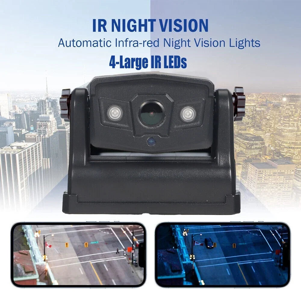 Magnetic View Camera Front/Rear WiFi Battery Backup Camera, JLLOM Wireless 9600mAh