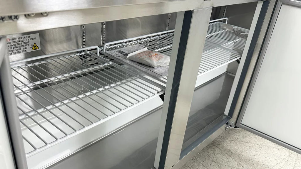 ins Three 72 Stainless Steel Refrigerator 15.5 Cu. ft. Door Commercial Undercounter