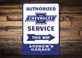 Wall 10x14 Sign Metal Inches - Decor, Novelty Chevrolet Service