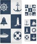 for Soft Cotton Sailing Anchor Decorative Towels Hand Piece 3 Absorbent Fingertip Dreamtimes Towel Bathroom Lighthouse Checked Bath Towels Sets Vessel