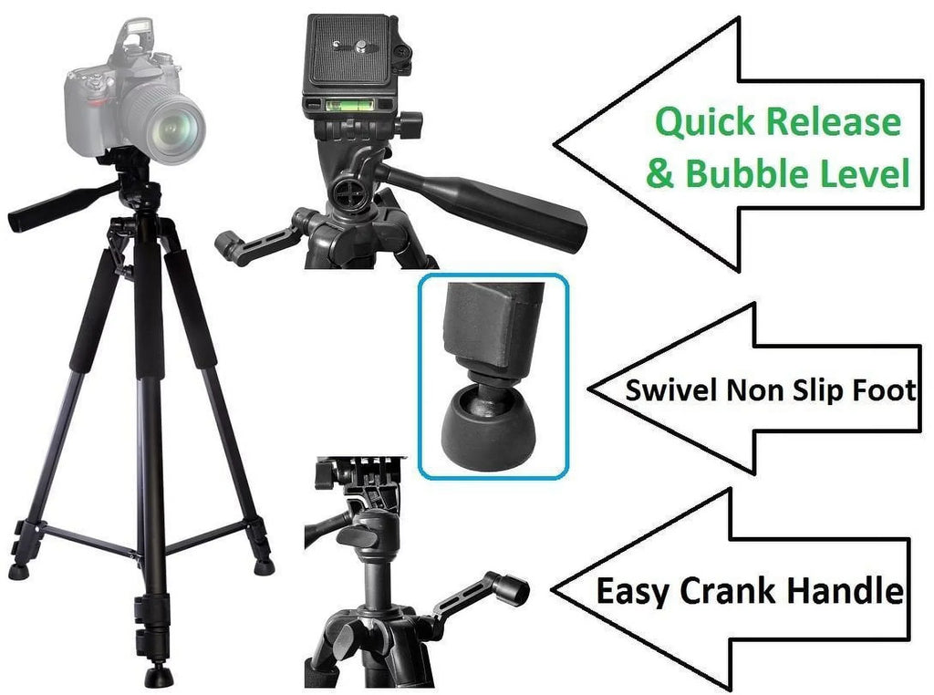 Olympus TRIPOD E-PL9 E-M10 60" PRO E-PL8 DUTY NEW For lll CASE TG-5 WITH