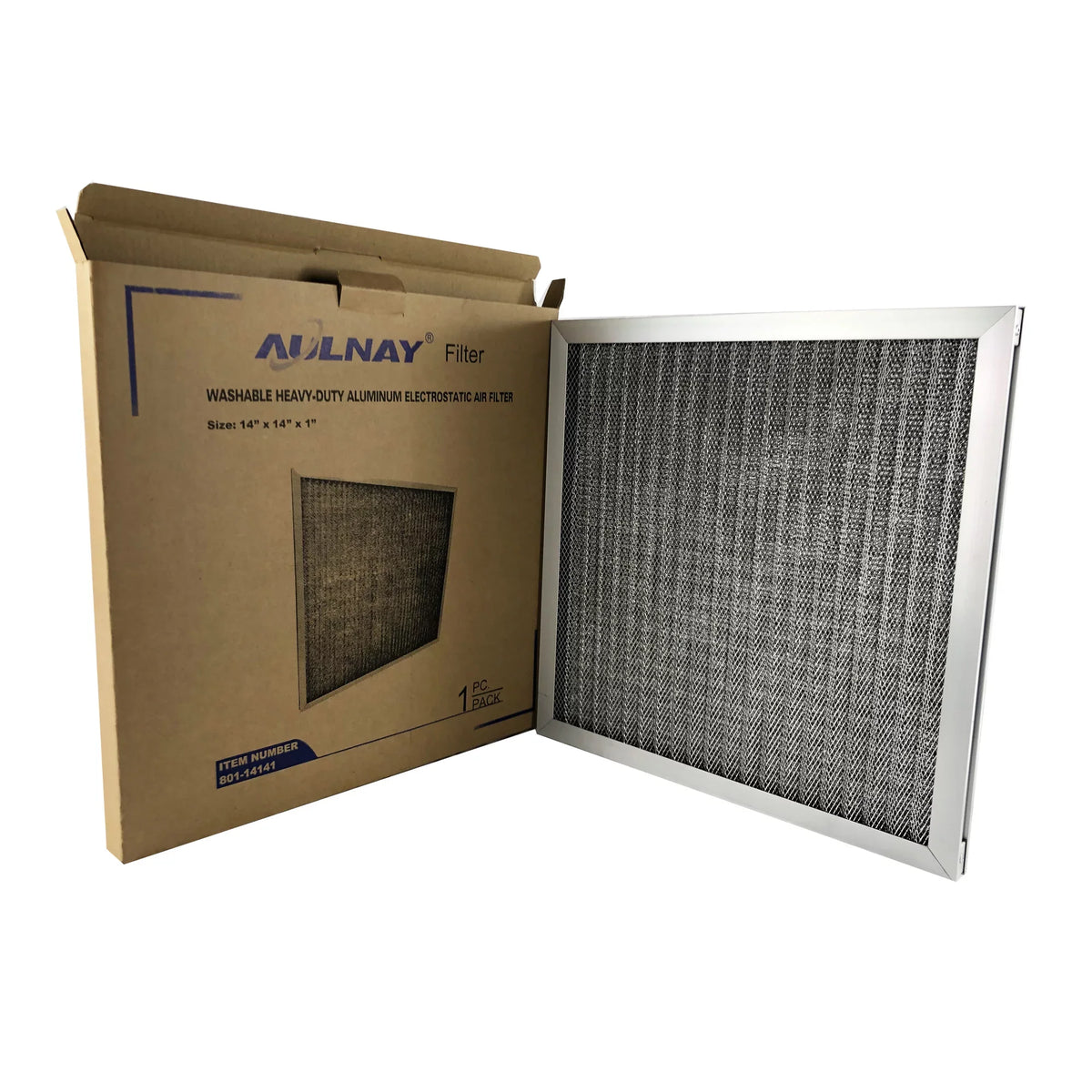 1"), Washable HVAC Furnace Aluminum Metal Filter x Air (14" AC Filter Aulnay x Air Filter, Central Electrostatic 14"