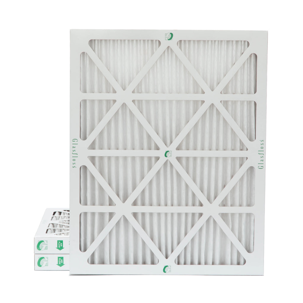 19-1/2 x 17-1/2 Pack by 18x20x2 Glasfloss. Air MERV dimension: Actual 3 Pleated of Inch Filters 1-3/4 13 2" x