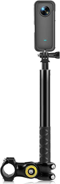 Mount Motorcycle for Stand Capture Panora Monopod with PULUZ Bicycle Insta Aluminum Stable 360 Shock-Proof Camera