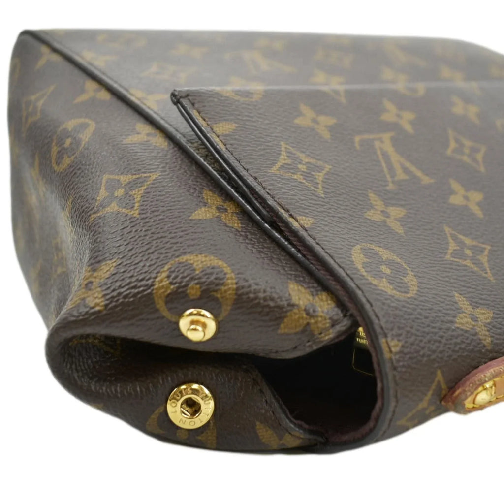 Monogram Pre-owned Shoulder Brown MM Bag Canvas Cluny