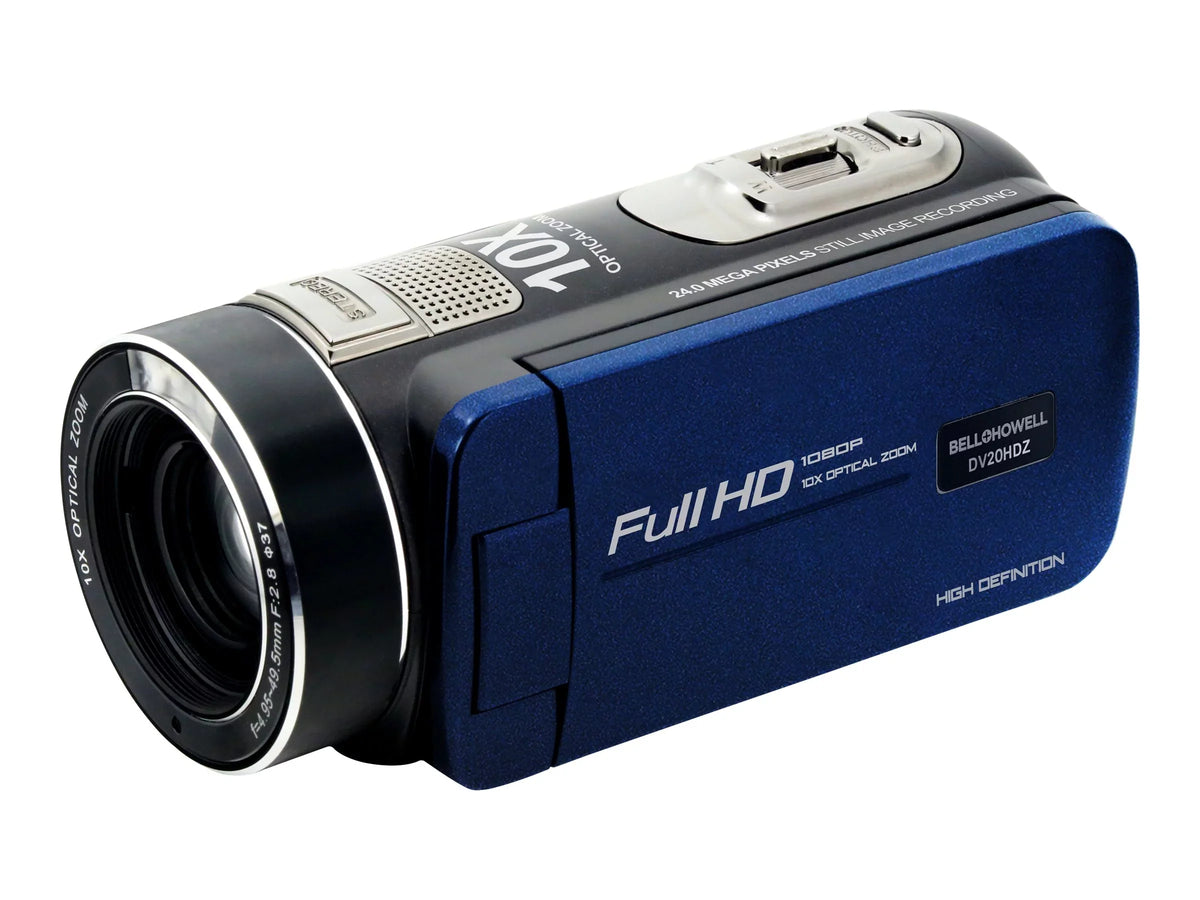 / - 1080p blue 30 zoom - - MP card 10x Camcorder - - DV20HDZ + - Howell fps Bell optical 24.0 flash