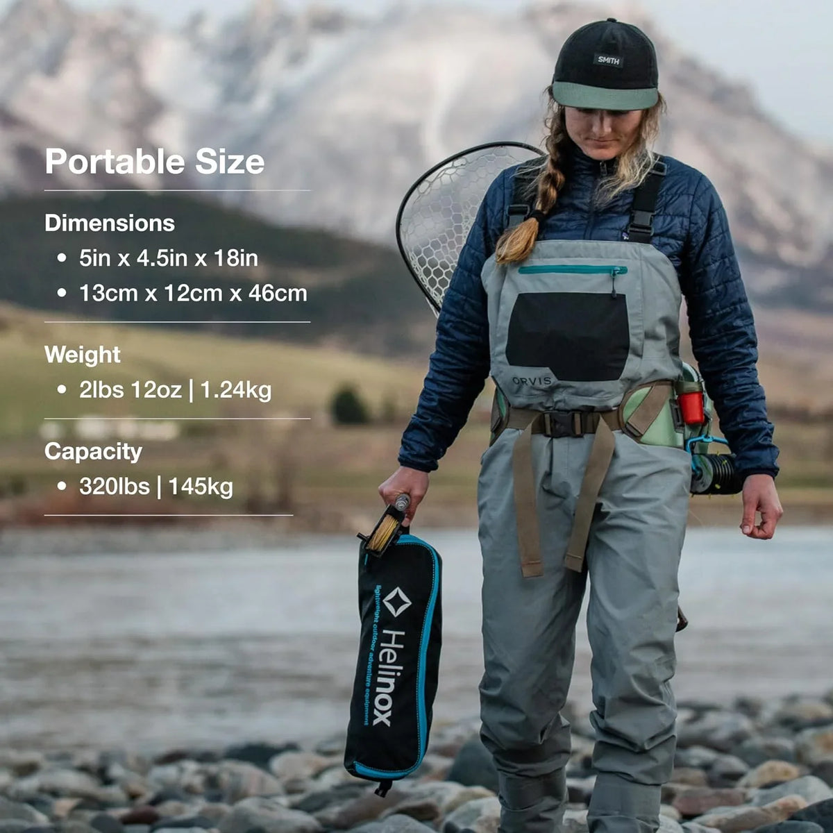 Camping Chair Ultralight, Chair, with Bandana, High-Back, Two YANPO Pockets Rainbow Collapsible