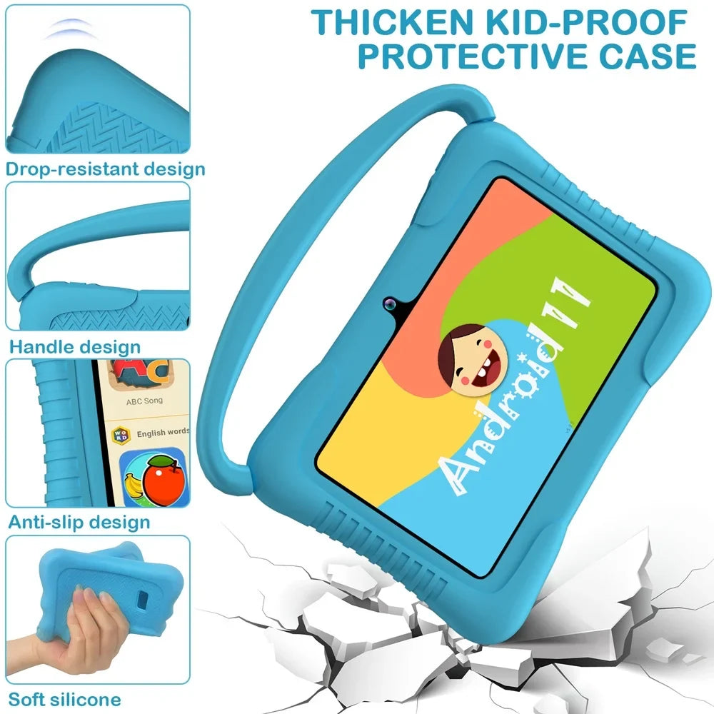 with Learning 11 Tablet Play,Youtube Netflix Tablet,32GB Antemper ROM Tablet,Toddler Hulu,Blue Control,Dual Bluetooth,Wifi,Parental Android inch Camera, Tablet,7 Kids Storage,Kids