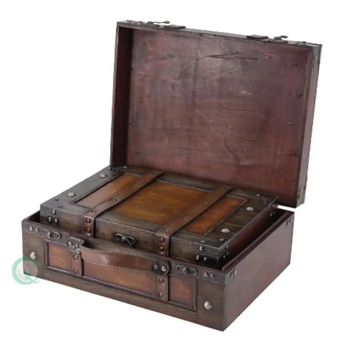 2 Suitcase Old Stripes With Set design of