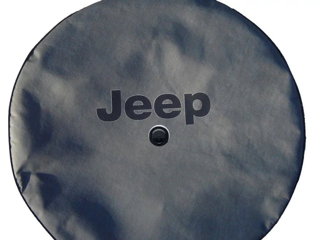 w/Camera Cover Black-on-Black Endurance - SpareCover® US Tire Texture Heavy - Spare Vinyl Denim 35-in Jeep Series - Brawny Made Brawny - High - -