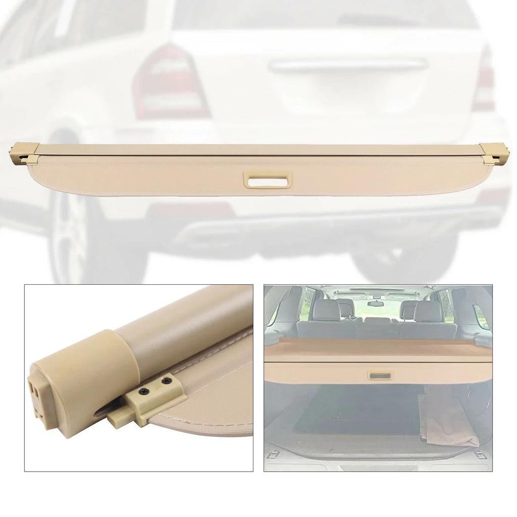 Shade Rear Cover Security Shade Trunk Cover Benz Security GL550 Shade Shelf Trunk Cargo For Beige Cargo GL550 Cover Privacy 2007-2012 Cargo Trunk Benz Security Fits Privacy 07-12