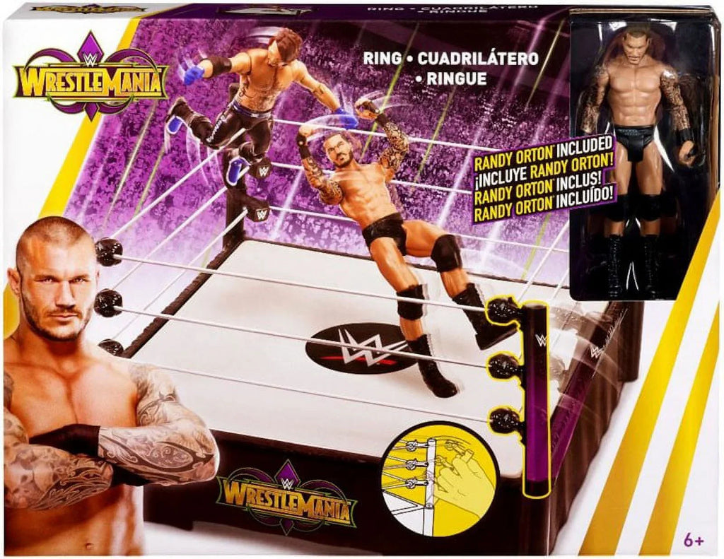 Orton] Wrestling Playset WWE [Includes Ring Wrestlemania Randy