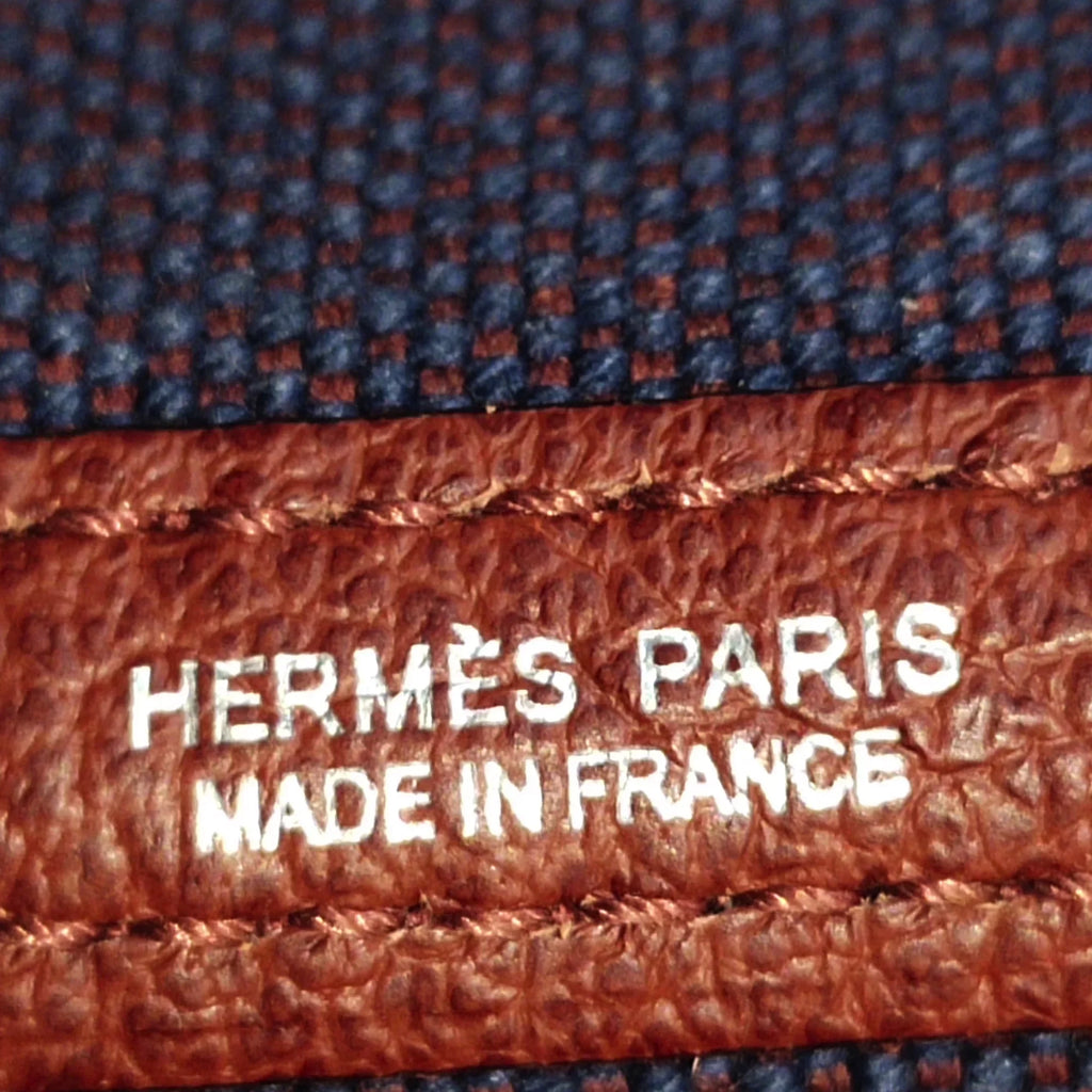 Bag Toile Authenticated Hermès Fabric Purple Canvas Tote 30 Pre-Owned Unisex Garden Party (Good)