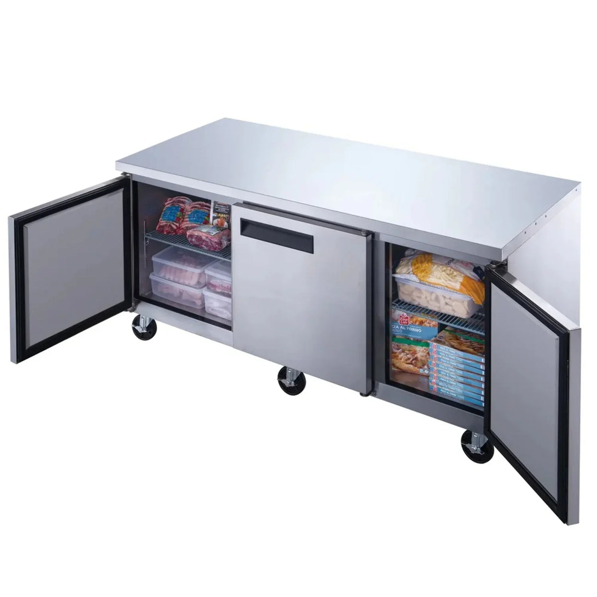 Worktop Freezer Kitchen WDUC72F 3 West Door Undercounter 72