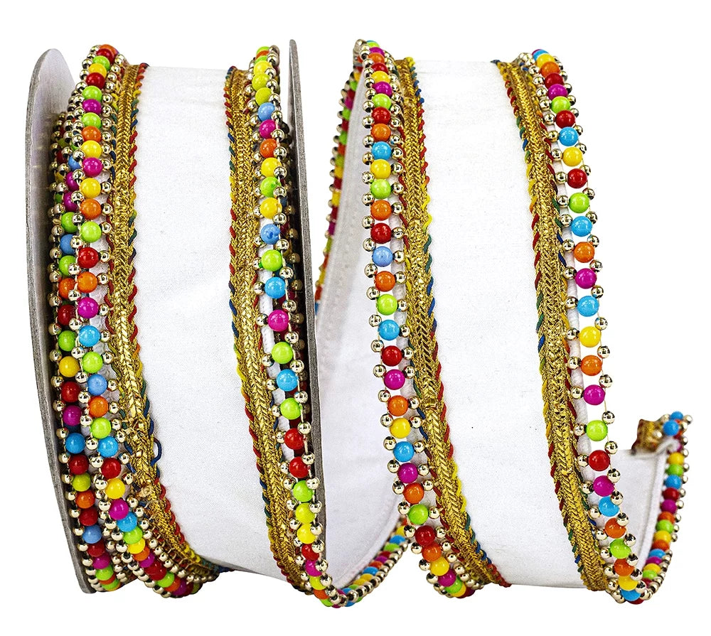 Ribbon, - 2-1/2 Reliant Ribbon White, 5 Inch, 93923W-030-40D, Yards