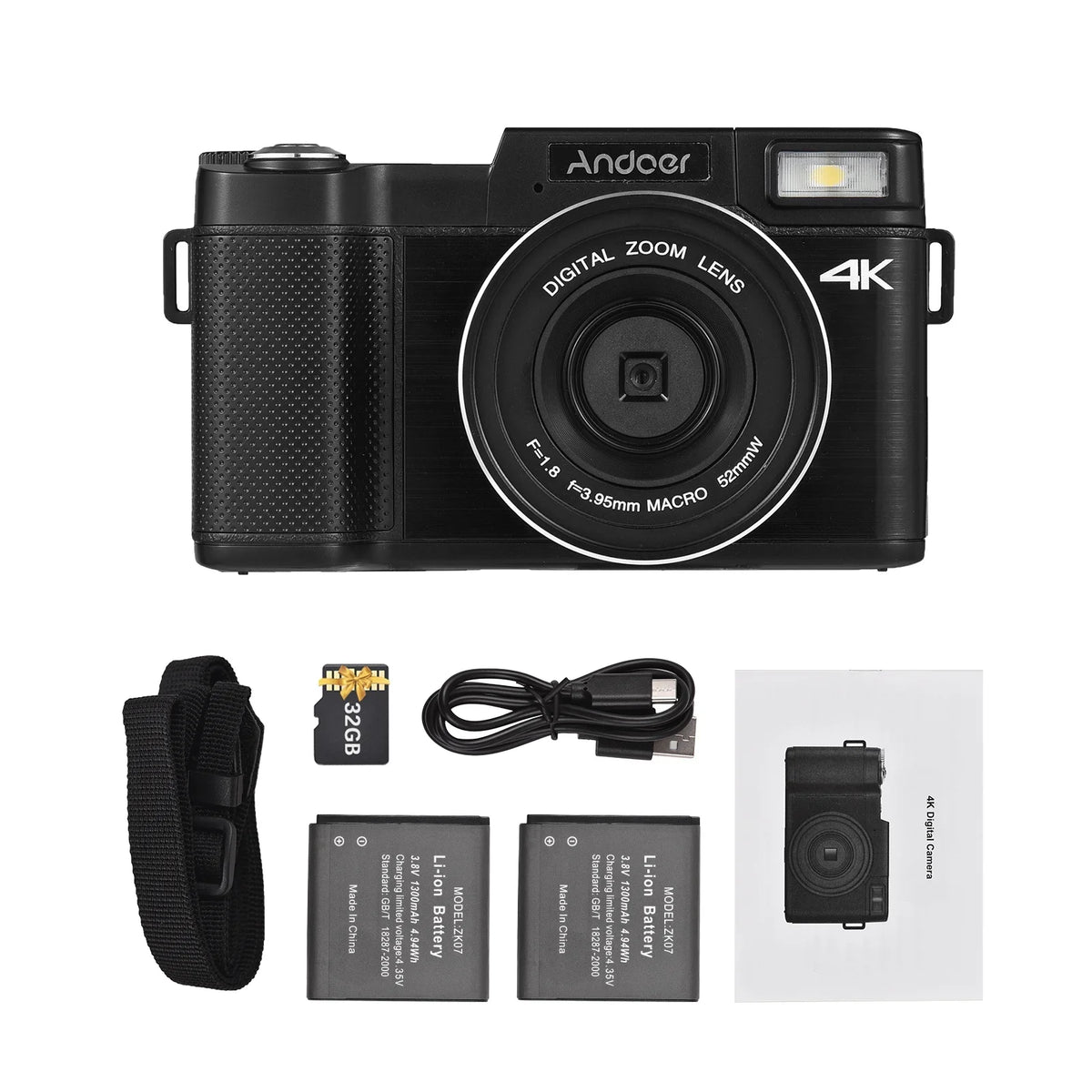 4K TFT Portable 48MP 48MP Support camera,TFT Rotatable 3.0-inch Andoer-2 3.0-inch TFT Screen 2pcs dsfen 3.0-inch Rotatable Camera Digital Camera Screen 48MP 16X Batteries Screen 4K Rotatable