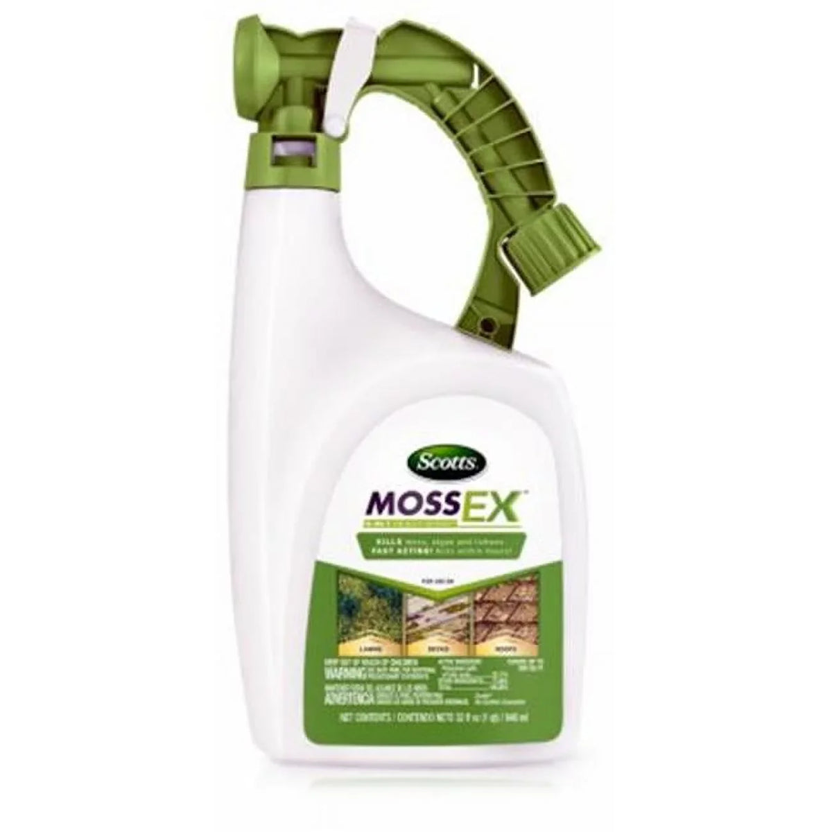 MossEx Lichens 3300210 Algae 12 32-oz. Killer, Spray Moss, Ortho & Quantity -