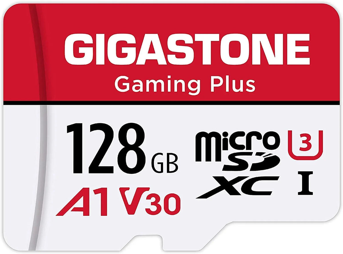 V30 C10, SD for Card, A1 4K [Gigastone] GoPro, to Micro with Plus, MicroSDXC Recording, UHS-I Wyze, Memory Cam, 128GB Gaming Card Nintendo-Switch, Dash 100MB/s, U3 Camera, Adapter Security up Video