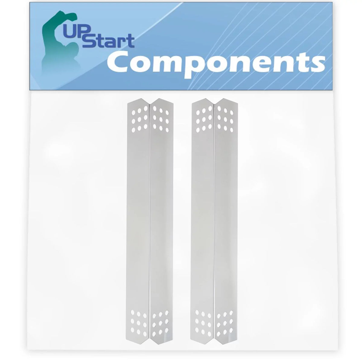 16 720-0727 - BBQ Shield Heat Flame Kitchenaid Steel Tamer, Bar, Barbeque for Grill Parts Plate Burner Cover Tent 2-Pack Compatible Vaporizer 1/8" Flavorizer Replacement Stainless Bar,