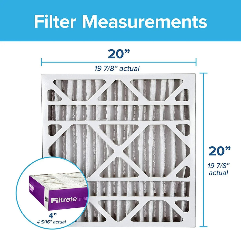 Allergen 4.31 Filtrete Dimensions AC Fits Pleat, Healthy MPR 19.88 Exact Air 12, Honeywell 20x20x4 Furnace MERV Devices Deep & 19.88 1550 Filter, Lennox Ultra 2-Pack, x x Living