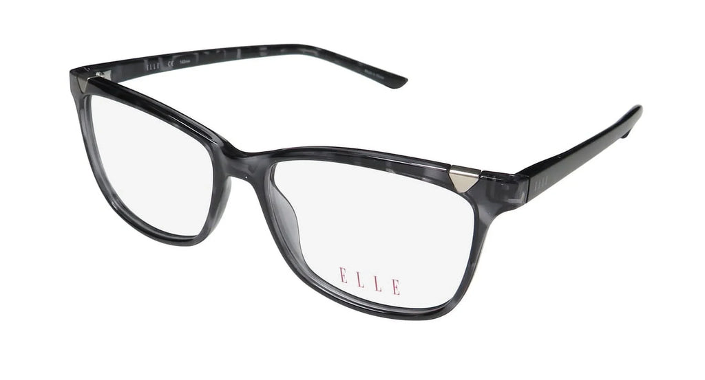 AFFORDABLE FRAME FULL-RIM CAT ELLE DESIGNER EYE LENSES NEW GRAY 13425 EYEGLASSES/SPECTACLES DEMO WOMENS/LADIES 53-15-140 BUDGET EYE CAT CASUAL