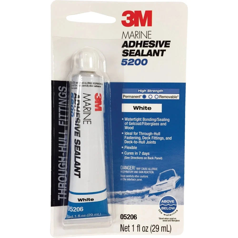 5200 3M Adhesive White 1 Marine Oz. PK, Sealant 1