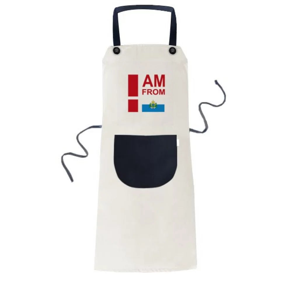 San Art Deco Adjustable Marino Bib Am Linen Kitchen Fashion Cotton I BBQ Pinafore Apron Pocket From