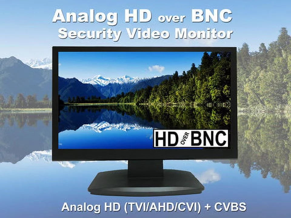 System Professional 101AV & Work LED 23.6" Office Surveillance for DVR 1x 2X Home 16:9, HDMI BNC CVI HD with Analog CCTV Inputs CVBS AHD, Monitor & Security HD-TVI,