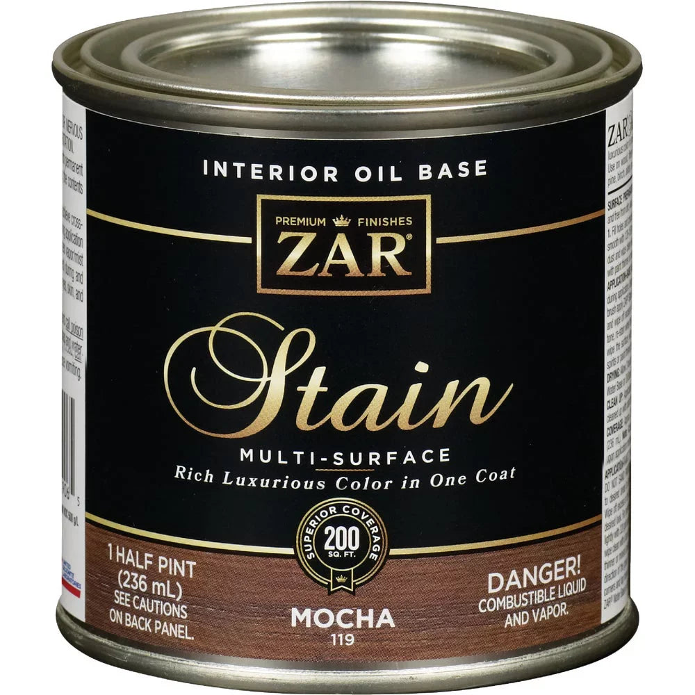 ZAR Wood 1PACK 1/2 Pt. Mocha, Stain, Oil-Based