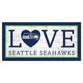 Seattle 12'' Love Seahawks Sign Team x 6''