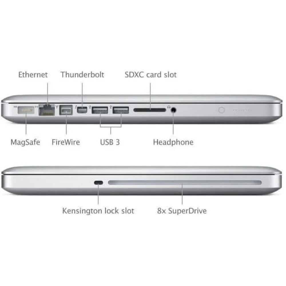 (2012) Silver Fair Refurbished i7 Pre-Owned 4GB 320GB HDD Core 2.9GHz MacBook Pro - RAM 13" Laptop MD102LL/A