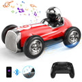 Music RC for Kids AUOSHI with Wireless Remote Bluetooth Car Gifts, Speed for Boys 2.4GHz Control Stunt Trucks Car Red 2 RC Mode Fast Speaker RC Girls Toys Car