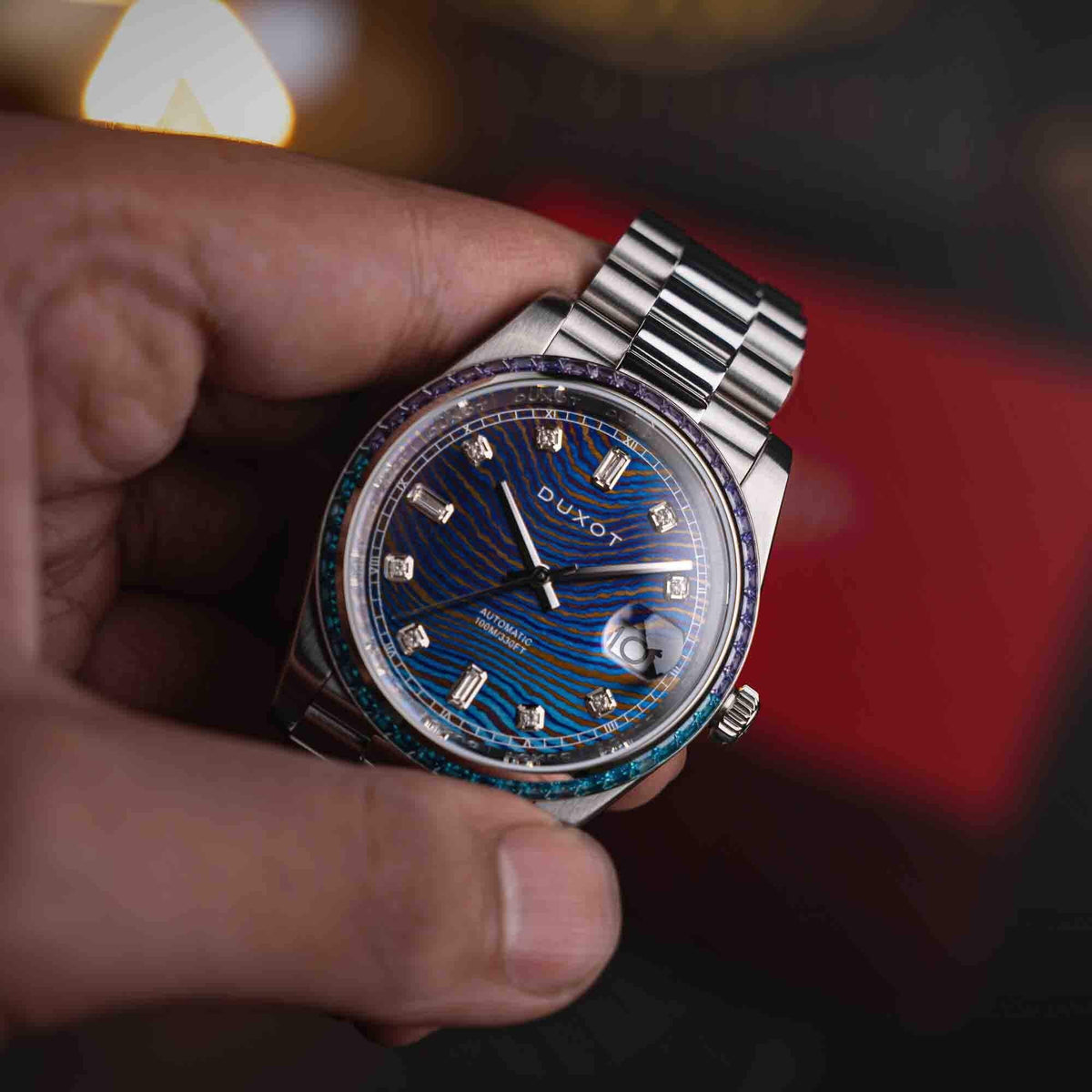 Limited Duxot Rainbow Diver Edition Automatic Damascus Serenata