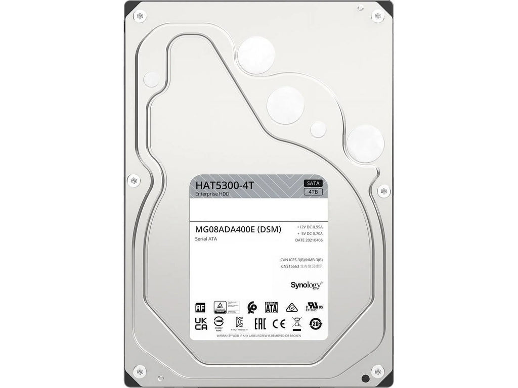 256MB 4TB HAT5300-4T Synology RPM 3.5" SATA 3.5" Cache 6.0Gb/s HDD SATA Enterprise Retail 7200