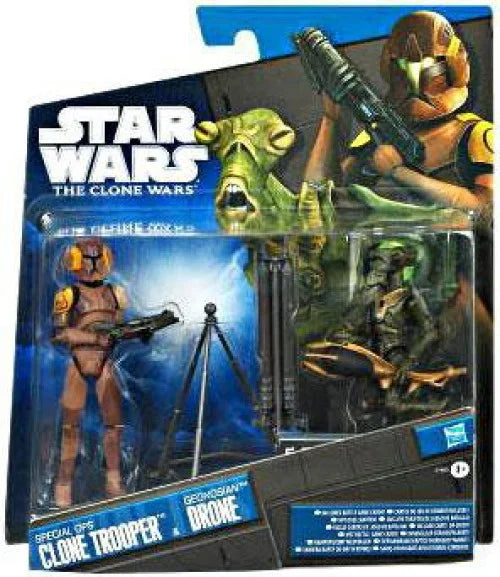 Trooper & Clone Drone Wars Action 2-Pack Special Figure 2011 Star Geonosian Ops