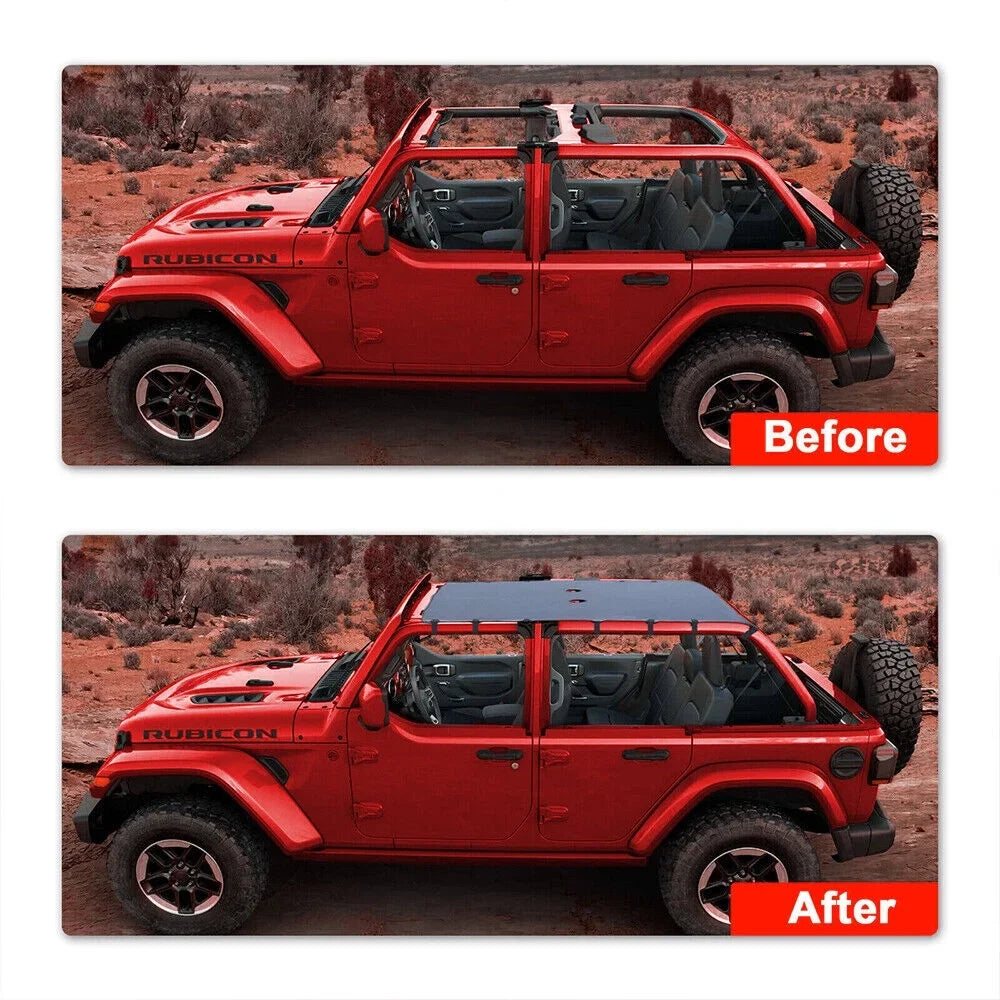 Shield to from Leather Wrangler Jeep Your Sunshade Stylish Sun JKU - the Top JK NEW 07-18 grade Guaranteed
