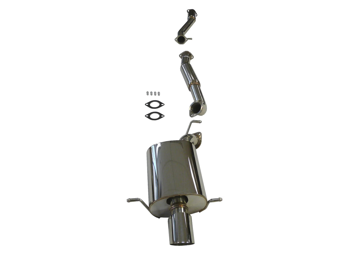 to Subaru Stainless Impreza Forester 93 GDB OBX-RS Exhaust Catback By STI, WRX 07 For